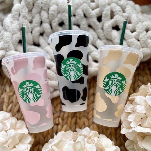 Starbucks Authentic Cow Print Tumblers - Picture 2 of 3
